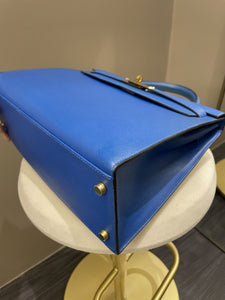 Hermes Kelly Sellier 32 Deep Blue Epsom