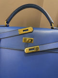 Hermes Kelly Sellier 32 Deep Blue Epsom