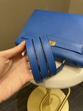 Hermes Kelly Sellier 32 Deep Blue Epsom