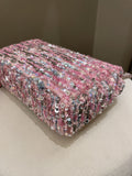 Chanel Quilted Mini Rectangular Flap Bag Pink Sequins