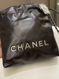 Chanel 22 Mini Dark Ebene Calfskin