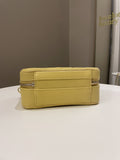 Chanel Filigree Vanity Case Yellow Caviar