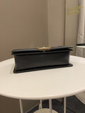Chanel Quilted Boy Old Medium Black Rigid Caviar