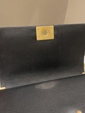 Chanel Quilted Boy Old Medium Black Rigid Caviar