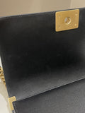 Chanel Quilted Boy Old Medium Black Rigid Caviar