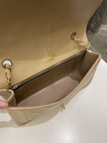 Chanel Vintage Quilted Diana Flap Bag Beige Lambskin
