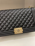Chanel Quilted New Medium Boy Black Caviar