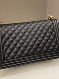 Chanel Quilted New Medium Boy Black Caviar