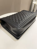 Chanel Quilted New Medium Boy Black Caviar