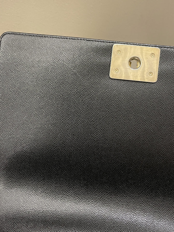 Chanel Quilted New Medium Boy Black Caviar