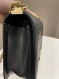 Chanel Quilted New Medium Boy Black Caviar