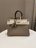 Hermes Birkin 25 Etoupe/ Ebene/ Gris Pale Epsom