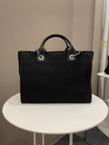 Chanel Deauville Shopper Tote Black
