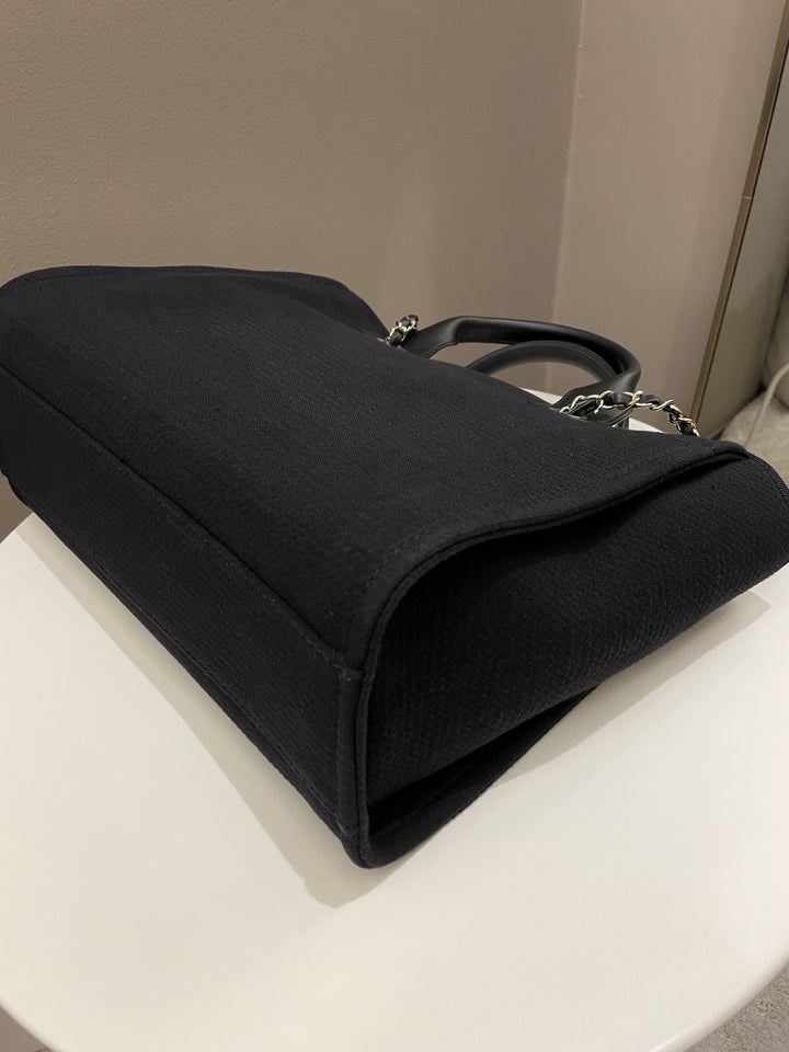Chanel Deauville Shopper Tote Black