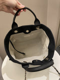 Chanel Deauville Shopper Tote Black