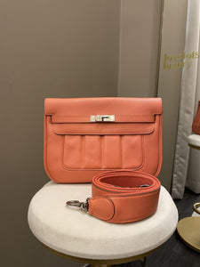 Hermes Berline 28 Flamingo Veau Evercolor