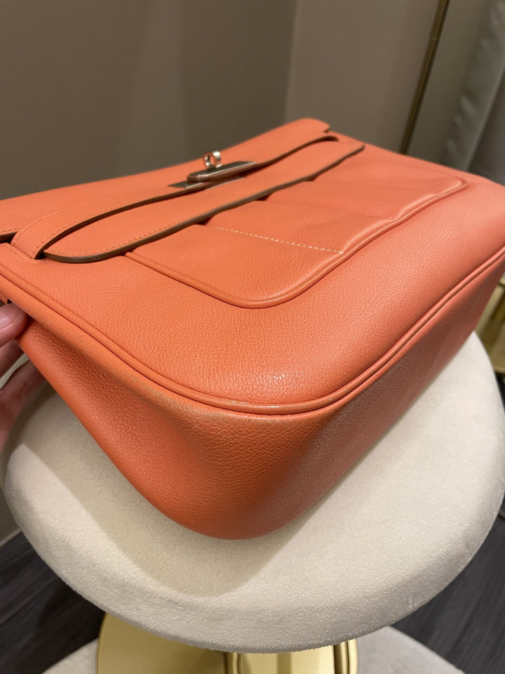 Hermes Berline 28 Flamingo Veau Evercolor