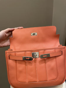 Hermes Berline 28 Flamingo Veau Evercolor