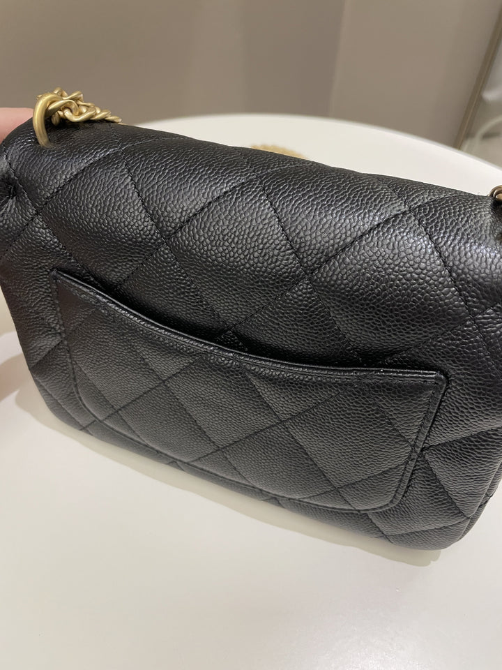 Chanel 23P Sweet Heart Flap Black Caviar