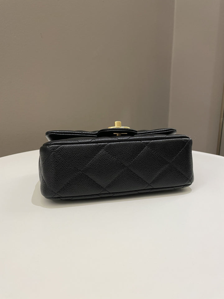 Chanel 23P Sweet Heart Flap Black Caviar