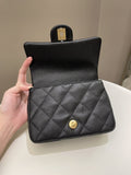 Chanel 23P Sweet Heart Flap Black Caviar