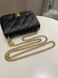 Chanel 23P Sweet Heart Flap Black Caviar