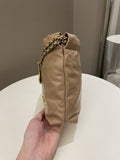 Chanel 23B 22 Mini Hobo Beige Calfskin