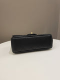 Chanel 23S Camilla Crush Quilted Mini Rectangular Black Stiff Lambskin