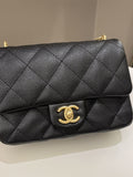 Chanel 23P Sweet Heart Flap Black Caviar