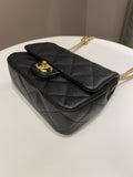 Chanel 23P Sweet Heart Flap Black Caviar