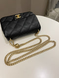Chanel 23P Sweet Heart Flap Black Caviar