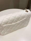 Chanel Pearl Crush Quilted Mini Rectangular Ivory Stiff Lambskin