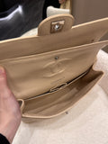 Chanel Classic Quilted Medium Double Flap Beige Caviar