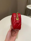 Chanel Quilted 2.55 Reissue Camera Bag Red Aged Calfskin