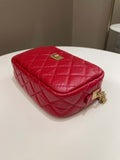 Chanel Quilted 2.55 Reissue Camera Bag Red Aged Calfskin