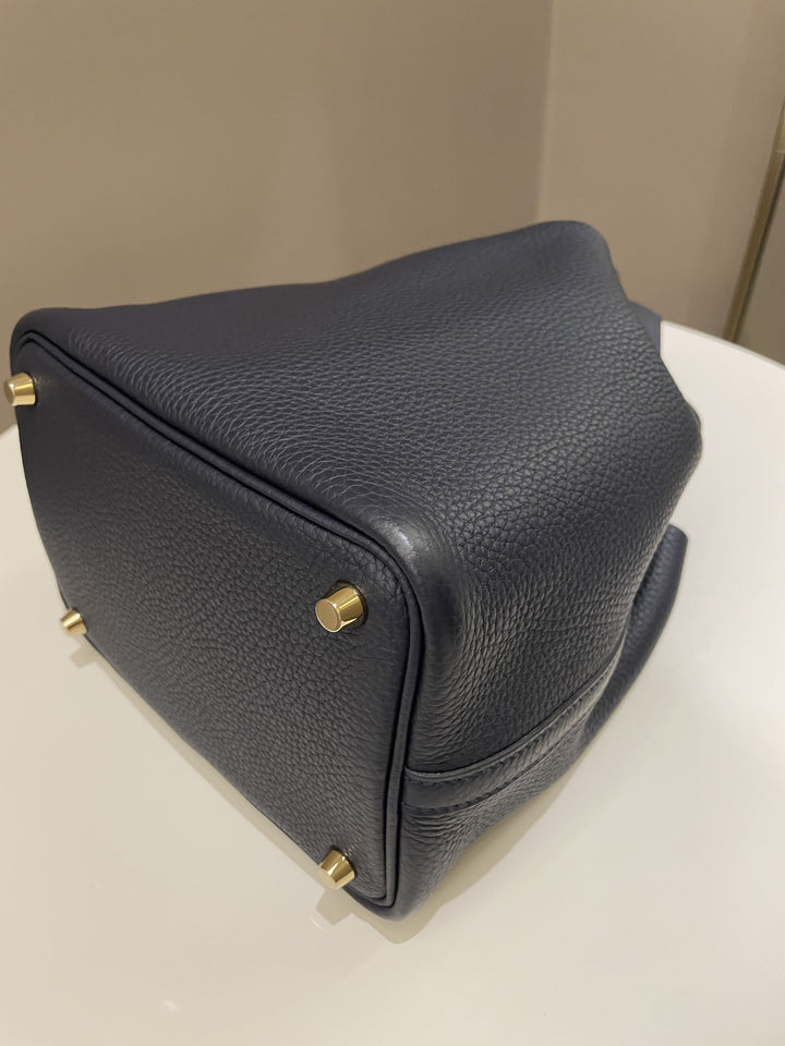 Hermes Picotin Lock PM 18 Bleu Nuit Clemence