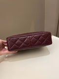 Chanel Vintage Camera Bag Tassle Burgundy Caviar