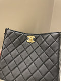 Chanel Hobo Pearl Crush Black Lambskin