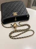 Chanel Hobo Pearl Crush Black Lambskin