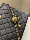 Chanel Hobo Pearl Crush Black Lambskin