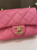 Chanel 22S Funky Town Flap Bag Pink Calfskin