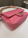 Chanel 22S Funky Town Flap Bag Pink Calfskin