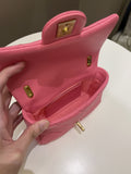 Chanel 22S Funky Town Flap Bag Pink Calfskin