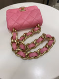 Chanel 22S Funky Town Flap Bag Pink Calfskin