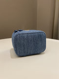 Chanel Quilted Pearl Crush Mini Vanity Cube Denim
