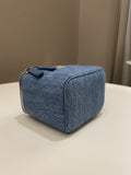 Chanel Quilted Pearl Crush Mini Vanity Cube Denim