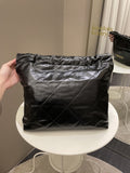 Chanel 22 Medium Black Calfskin