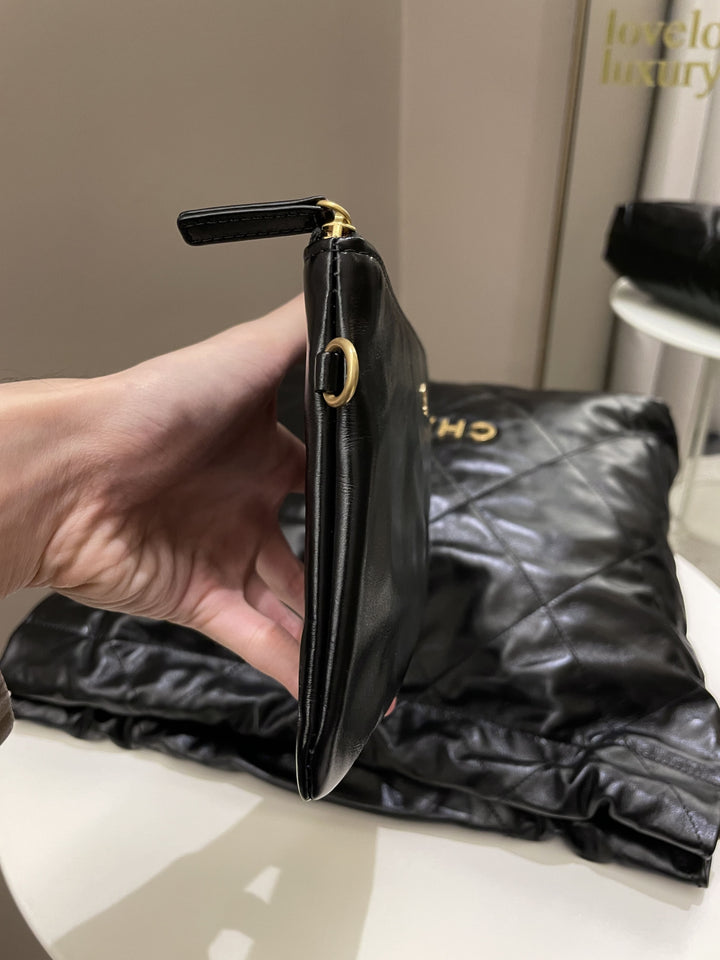 Chanel 22 Medium Black Calfskin