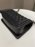 Chanel Quilted Small Boy Black Calfskin