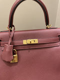 Hermes Kelly 25 Rouge H Togo